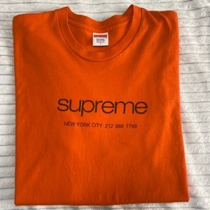 Supreme Shop Tee Orange/Black (used)